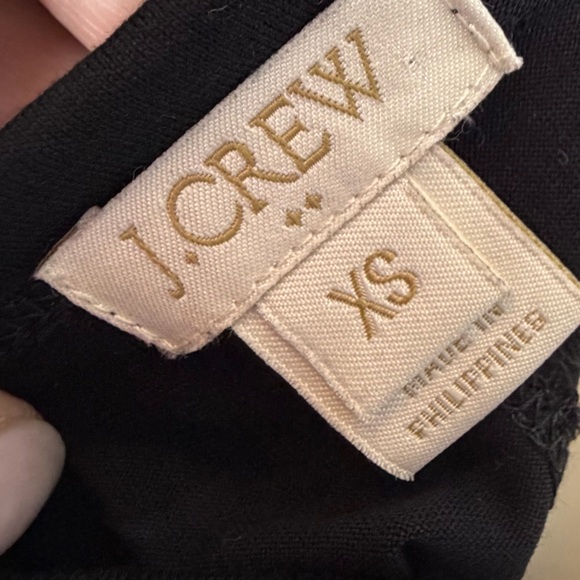 J. Crew Sleeveless T shirt Shift Dress XS Black Summer Minimalist Classic Comfy - Picture 6 of 12